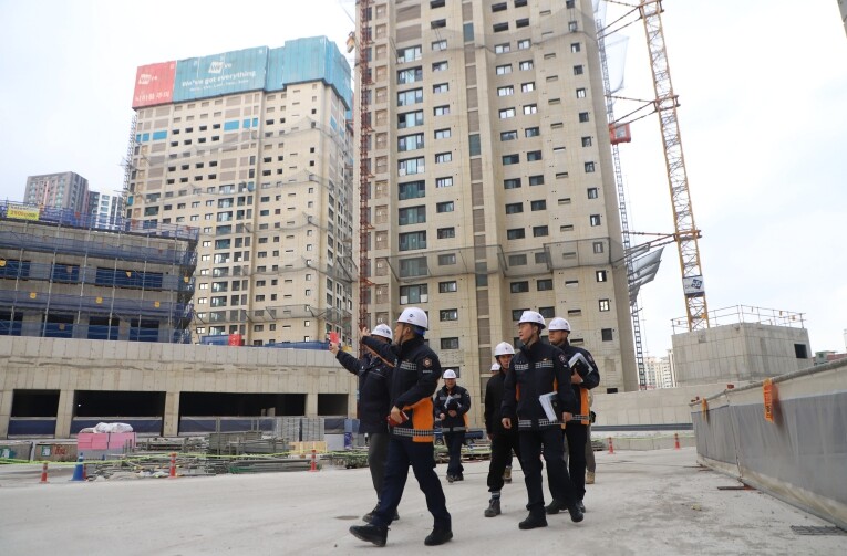 계양소방서, 겨울철 고층건축물 공사현...