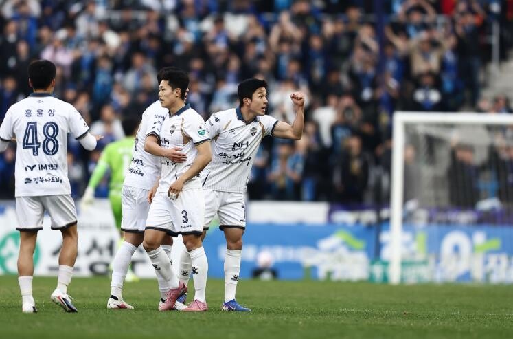 김천상무, 인천 원정서 아쉬운 패배....