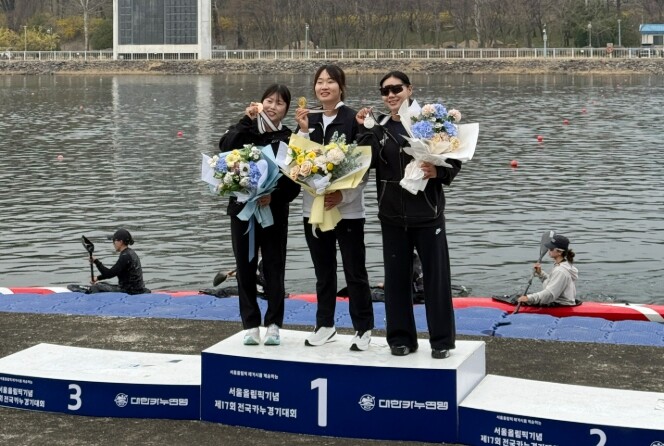 옹진군청 카누선수단, 전국대회서 우수...