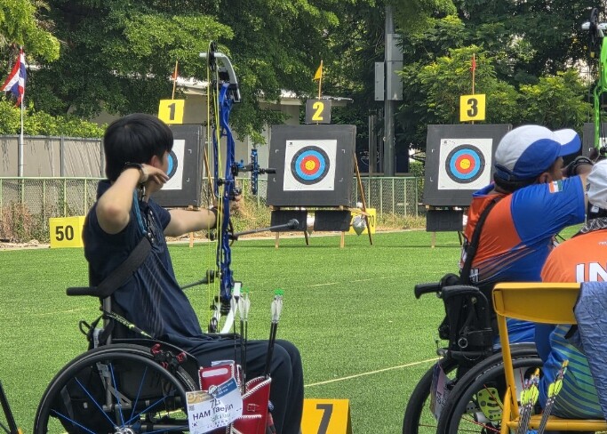 대구교통공사 장애인양궁단 함태진 선수...