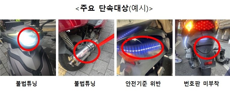대구시, 이륜차 불법운행 집중 단속 ...