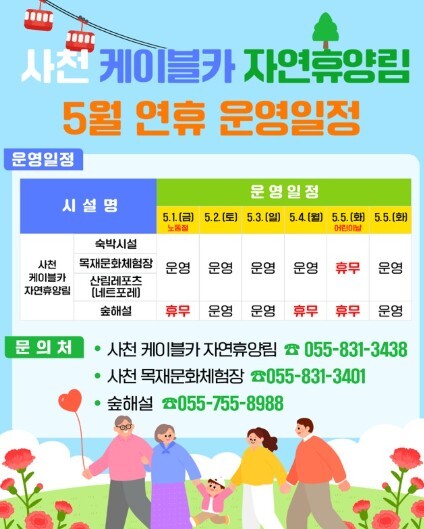 피톤치드 가득한 힐링 명소, 사천케이...