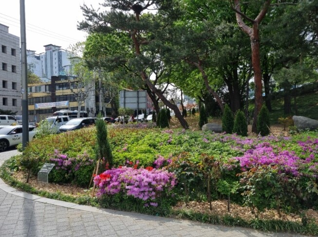 서대문구 연희IC 교통섬 도심 속 