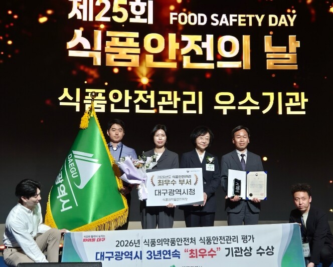 대구시, 식품안전관리 3년 연속 ‘최...