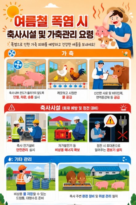 경남도, 가축 폭염피해 선제적으로 대...