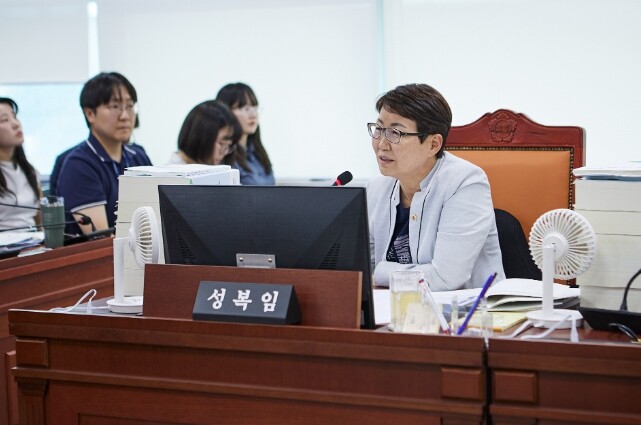 경기도의회 성복임 의원, 매년 반복되...