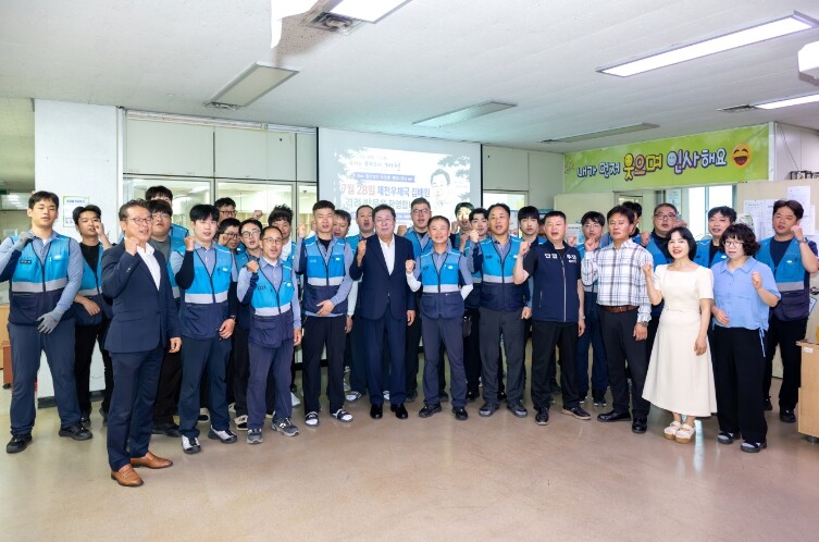 이상천 제천시장, 폭염 속 제천우체국...