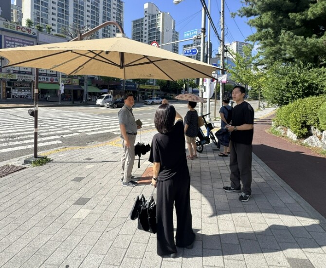 수원시 장안구, 폭염 대비 그늘막 현...