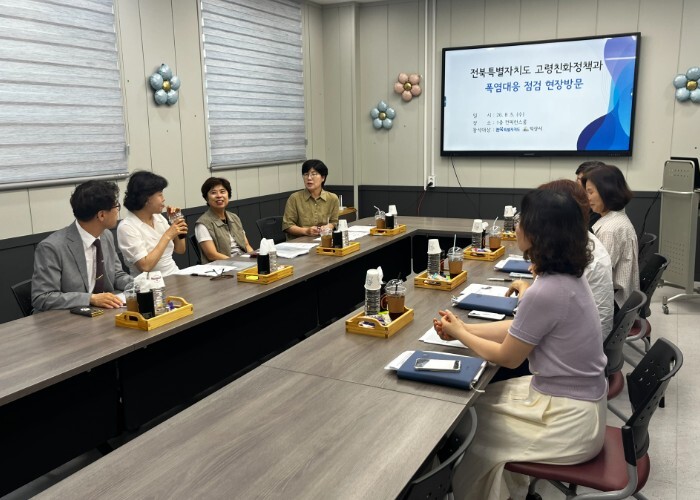 전북자치도, 폭염 취약노인 보호 현장...