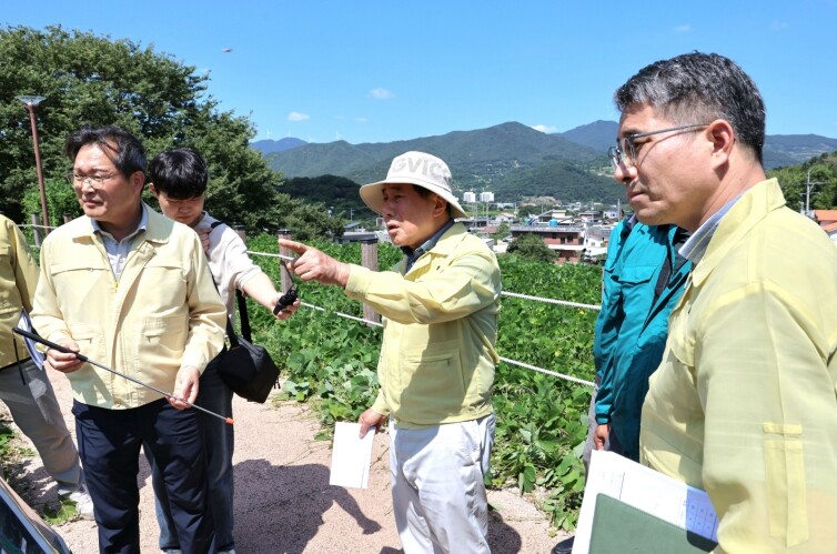 양산시장, 폭염·가뭄 신음하는 농·축...