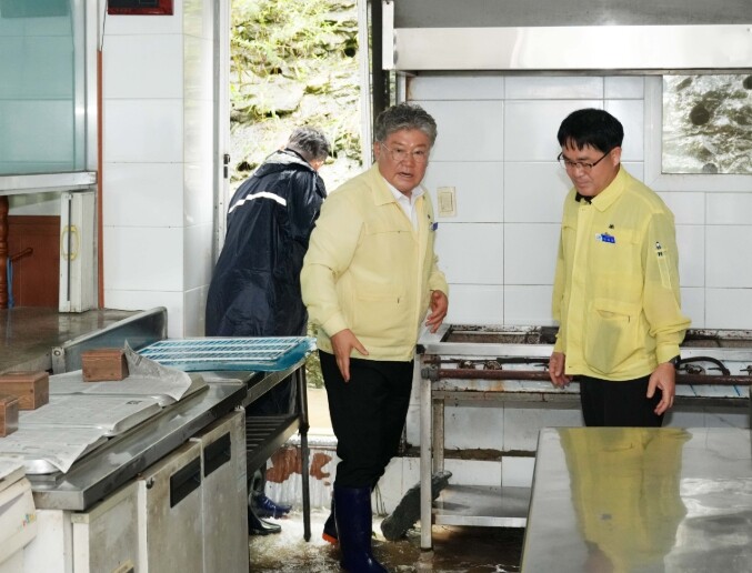 영광군, 호우경보에 따른 침수피해 비...